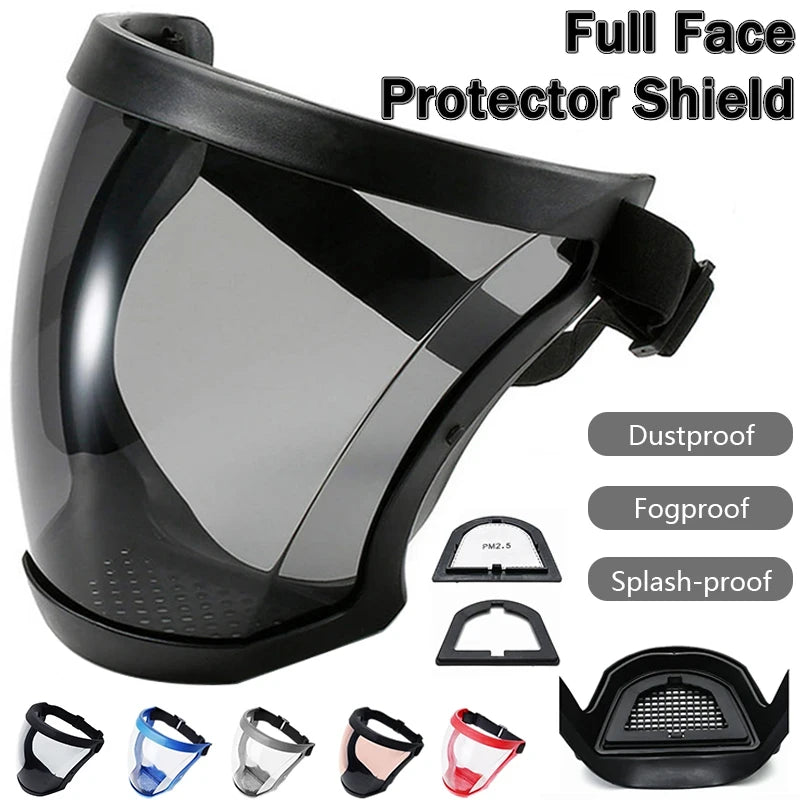 Reusable Transparent Face Shield - Full Protection